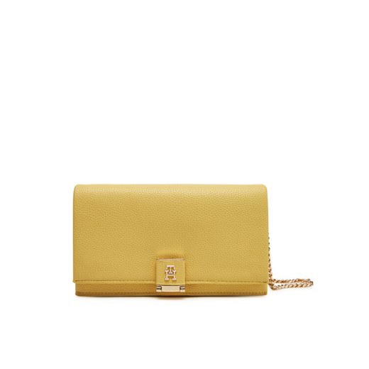 Tommy Hilfiger Torebka Th Her Flap W/Chain AW0AW17403 Żółty ze sklepu MODIVO w kategorii Kopertówki - zdjęcie 182640930