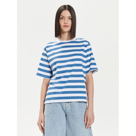 United Colors Of Benetton T-Shirt 34KUD107E Niebieski Comfort Fit ze sklepu MODIVO w kategorii Bluzki damskie - zdjęcie 182640940