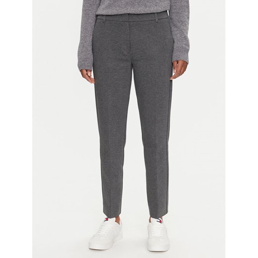 Marella Spodnie materiałowe Gemma 2423786054 Szary Slim Fit ze sklepu MODIVO w kategorii Spodnie damskie - zdjęcie 182641002
