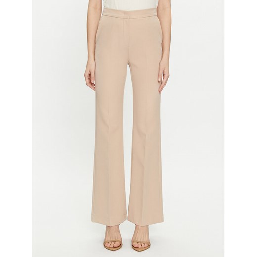 Maryley Spodnie materiałowe 24EB587/43PG Beżowy Wide Leg ze sklepu MODIVO w kategorii Spodnie damskie - zdjęcie 182641101