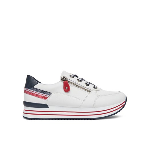 Remonte Sneakersy D1312-82 Biały ze sklepu MODIVO w kategorii Buty sportowe damskie - zdjęcie 182641114