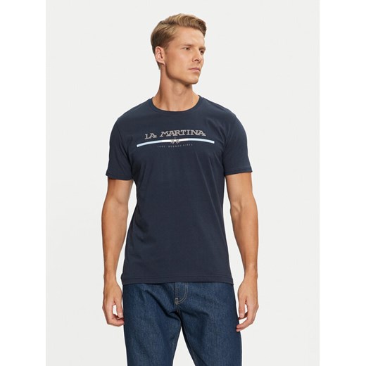 La Martina T-Shirt ZMR009 JS206 Granatowy Regular Fit ze sklepu MODIVO w kategorii T-shirty męskie - zdjęcie 182641144