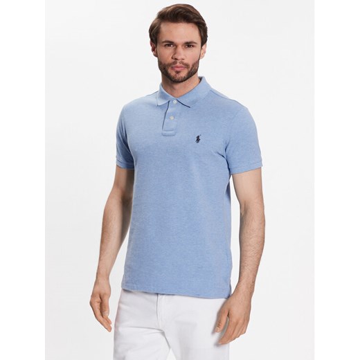Polo Ralph Lauren Polo 710548797013 Niebieski Slim Fit ze sklepu MODIVO w kategorii T-shirty męskie - zdjęcie 182641233
