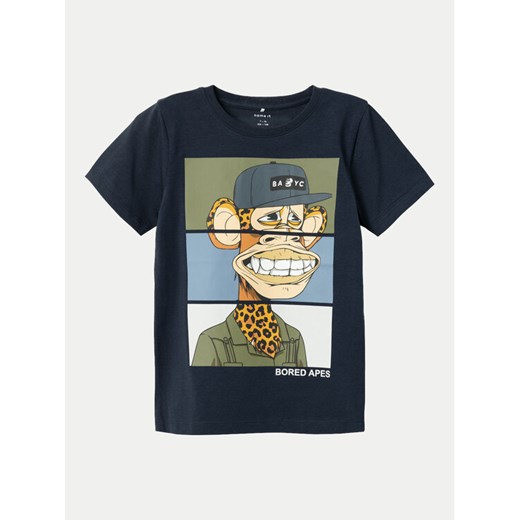 NAME IT T-Shirt 13232197 Granatowy Regular Fit ze sklepu MODIVO w kategorii T-shirty chłopięce - zdjęcie 182641351