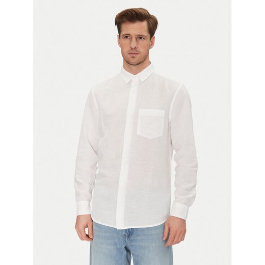 Calvin Klein Koszula K10K114488 Biały Regular Fit ze sklepu MODIVO w kategorii Koszule męskie - zdjęcie 182641354