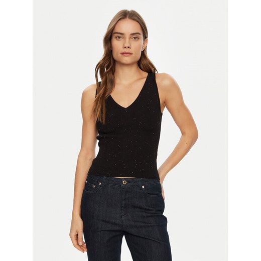 Guess Top W5RR18 Z34O0 Czarny Regular Fit ze sklepu MODIVO w kategorii Bluzki damskie - zdjęcie 182641364