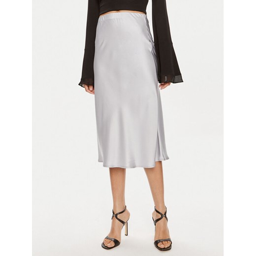 ViCOLO Spódnica midi TB0340 Szary Regular Fit ze sklepu MODIVO w kategorii Spódnice - zdjęcie 182641373