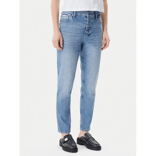 Calvin Klein Jeans Jeansy J20J225148 Niebieski Mom Fit ze sklepu MODIVO w kategorii Jeansy damskie - zdjęcie 182641434
