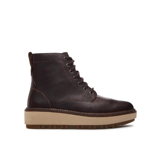 Clarks Botki Orianna W Lace 261747994 Brązowy ze sklepu MODIVO w kategorii Botki - zdjęcie 182641464