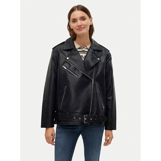 Vero Moda Kurtka z imitacji skóry Ramon 10311337 Czarny Loose Fit ze sklepu MODIVO w kategorii Kurtki damskie - zdjęcie 182641500