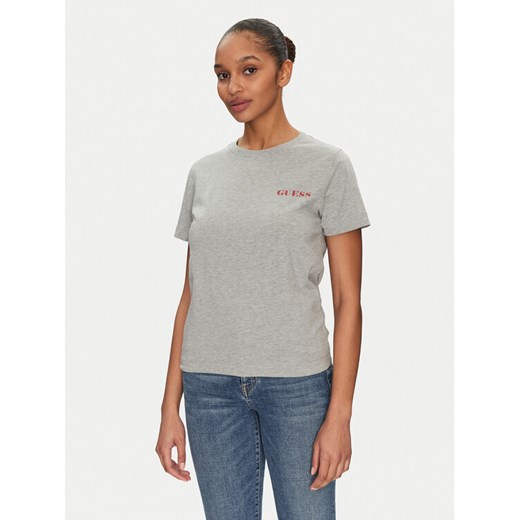 Guess T-Shirt W5RI04 I3Z14 Szary Regular Fit ze sklepu MODIVO w kategorii Bluzki damskie - zdjęcie 182641520