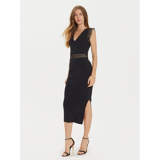 Morgan Sukienka dzianinowa 242-RMYA Czarny Slim Fit ze sklepu MODIVO w kategorii Sukienki - zdjęcie 182641540