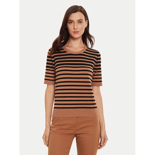 Sisley Sweter 17Q3M1052 Brązowy Regular Fit ze sklepu MODIVO w kategorii Swetry damskie - zdjęcie 182641553