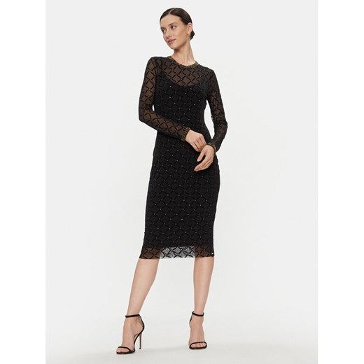 Nissa Sukienka koktajlowa RS14530 Czarny Slim Fit ze sklepu MODIVO w kategorii Sukienki - zdjęcie 182641554