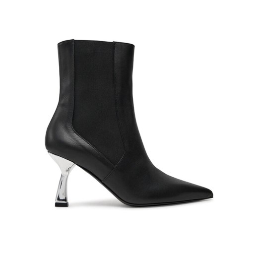 Pollini Botki SA24107C0LTDT000 Czarny ze sklepu MODIVO w kategorii Botki - zdjęcie 182641560
