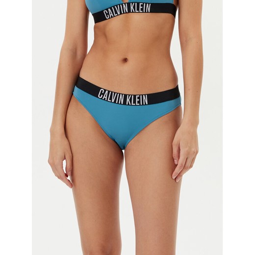 Calvin Klein Swimwear Dół od bikini KW0KW02856 Niebieski ze sklepu MODIVO w kategorii Stroje kąpielowe - zdjęcie 182641610