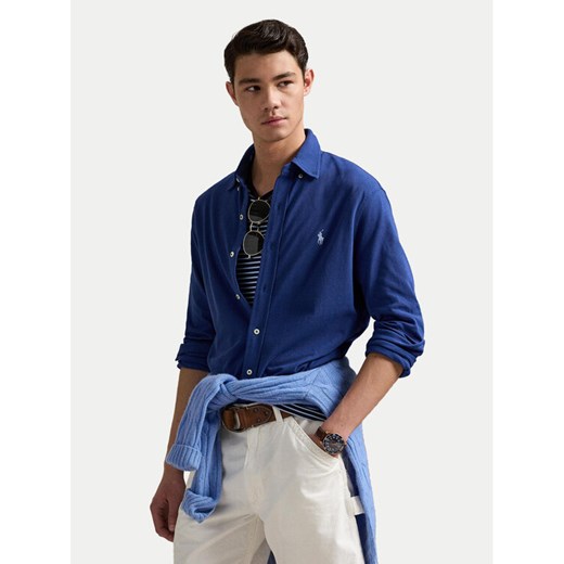 Polo Ralph Lauren Koszula 710654408140 Granatowy Regular Fit ze sklepu MODIVO w kategorii Koszule męskie - zdjęcie 182641651