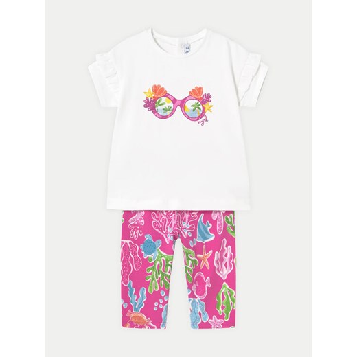 Mayoral Komplet t-shirt i legginsy 1739 Kolorowy Regular Fit ze sklepu MODIVO w kategorii Komplety niemowlęce - zdjęcie 182641670
