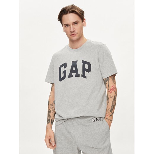 Gap T-Shirt 856659-00 Szary Regular Fit ze sklepu MODIVO w kategorii T-shirty męskie - zdjęcie 182641714