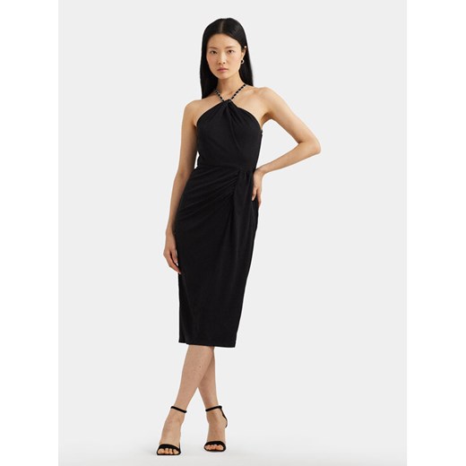 Lauren Ralph Lauren Sukienka koktajlowa 250933432001 Czarny Slim Fit ze sklepu MODIVO w kategorii Sukienki - zdjęcie 182641741