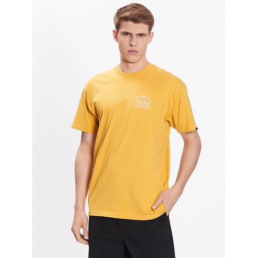Vans T-Shirt Ground Up VN0006DF Żółty Regular Fit ze sklepu MODIVO w kategorii T-shirty męskie - zdjęcie 182641791