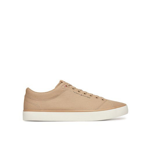 Tommy Hilfiger Sneakersy Th Hi Vulc Low Core Canvas FM0FM05396 Beżowy ze sklepu MODIVO w kategorii Trampki męskie - zdjęcie 182641792