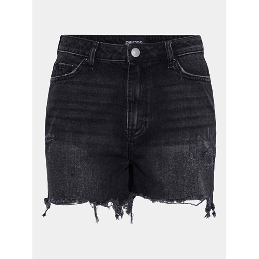 Pieces Szorty jeansowe Summer 17146748 Czarny Regular Fit ze sklepu MODIVO w kategorii Szorty - zdjęcie 182641832