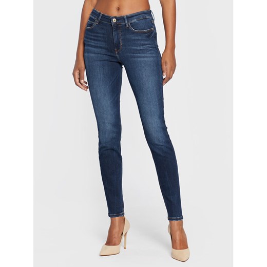 Guess Jeansy W2YA46 D4Q03 Granatowy Skinny Fit ze sklepu MODIVO w kategorii Jeansy damskie - zdjęcie 182641962