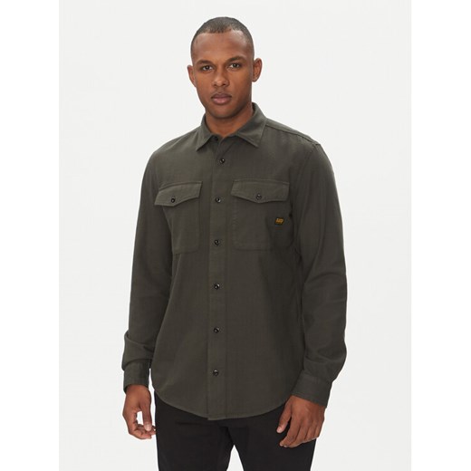 G-Star Raw Koszula Marine D24963-D454 Brązowy Slim Fit ze sklepu MODIVO w kategorii Koszule męskie - zdjęcie 182642043