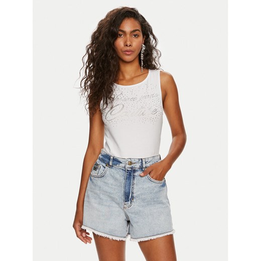 Versace Jeans Couture Body 76HAM6A4 Biały Slim Fit ze sklepu MODIVO w kategorii Bluzki damskie - zdjęcie 182642202