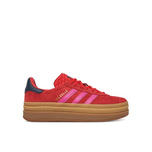 adidas Sneakersy Gazelle Bold JH9665 Czerwony ze sklepu MODIVO w kategorii Buty sportowe damskie - zdjęcie 182642253