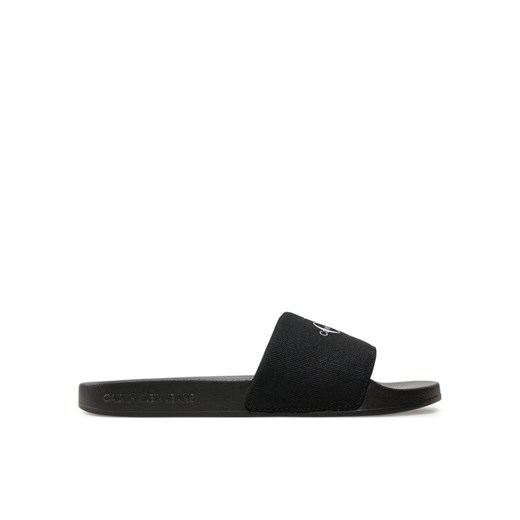 Calvin Klein Jeans Klapki Slide Monogram Wn YW0YW01835 Czarny ze sklepu MODIVO w kategorii Klapki damskie - zdjęcie 182642261