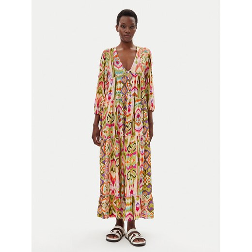 LOLA CASADEMUNT Sukienka letnia LS2516070 Kolorowy Relaxed Fit ze sklepu MODIVO w kategorii Sukienki - zdjęcie 182642264