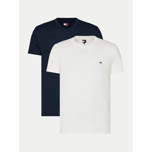 Tommy Jeans Komplet 2 t-shirtów DM0DM20687 Kolorowy Slim Fit ze sklepu MODIVO w kategorii T-shirty męskie - zdjęcie 182642373