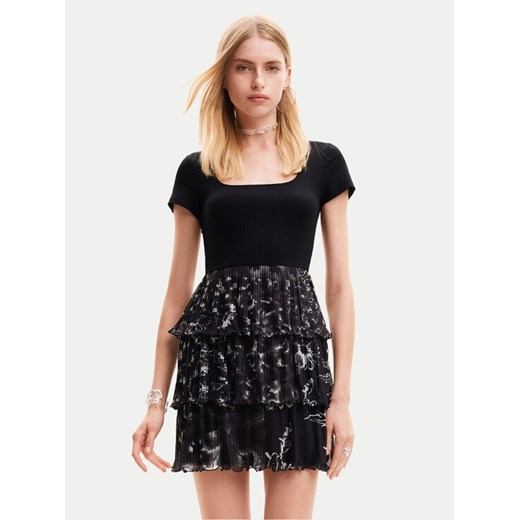 Desigual Sukienka codzienna San Francisco 24SWVK23 Czarny Regular Fit ze sklepu MODIVO w kategorii Sukienki - zdjęcie 182642380