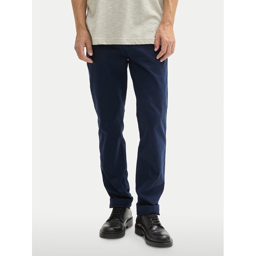 Tom Tailor Spodnie materiałowe 1044398 Granatowy Slim Fit ze sklepu MODIVO w kategorii Spodnie męskie - zdjęcie 182642433