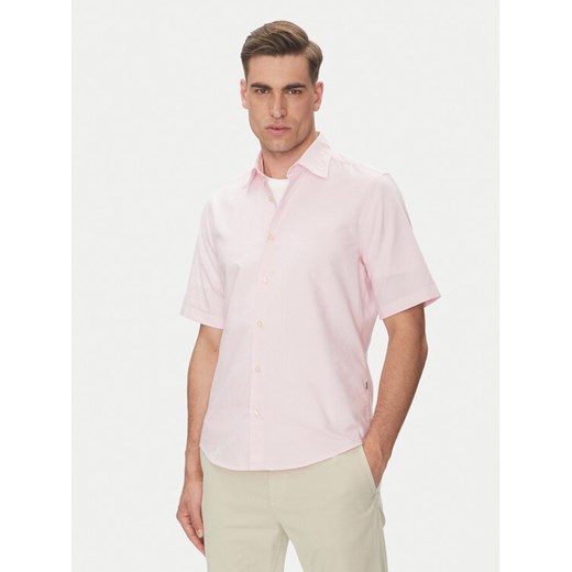 BOSS Koszula Rash_2 50537332 Różowy Regular Fit ze sklepu MODIVO w kategorii Koszule męskie - zdjęcie 182642451