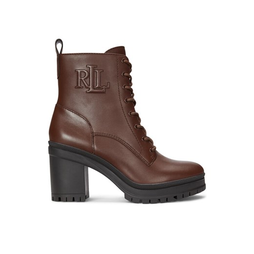 LAUREN RALPH LAUREN Botki 802937826002 Brązowy ze sklepu MODIVO w kategorii Botki - zdjęcie 182642470