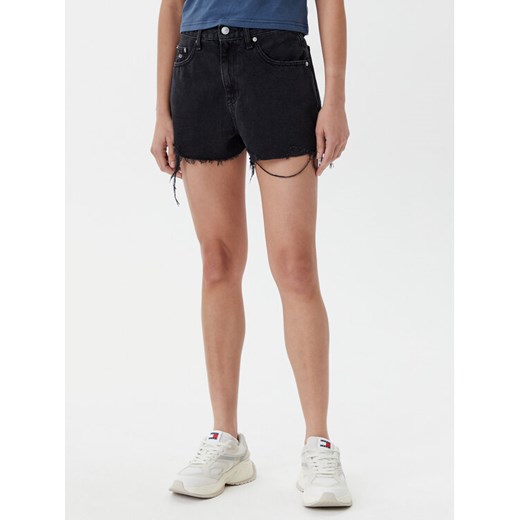 Tommy Jeans Szorty jeansowe DW0DW20097 Czarny Regular Fit ze sklepu MODIVO w kategorii Szorty - zdjęcie 182642471