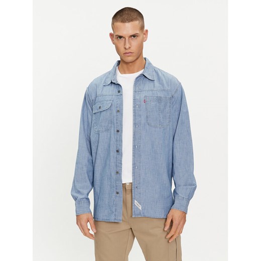 Levi's® Koszula jeansowa Auburn Worker A7224-0001 Niebieski Relaxed Fit ze sklepu MODIVO w kategorii Koszule męskie - zdjęcie 182642500