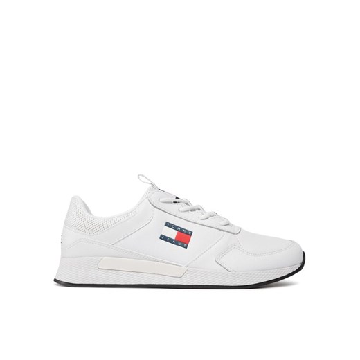 Tommy Jeans Sneakersy Tommy Jeans Flexi Runner EM0EM01409 Biały ze sklepu MODIVO w kategorii Buty sportowe męskie - zdjęcie 182642582
