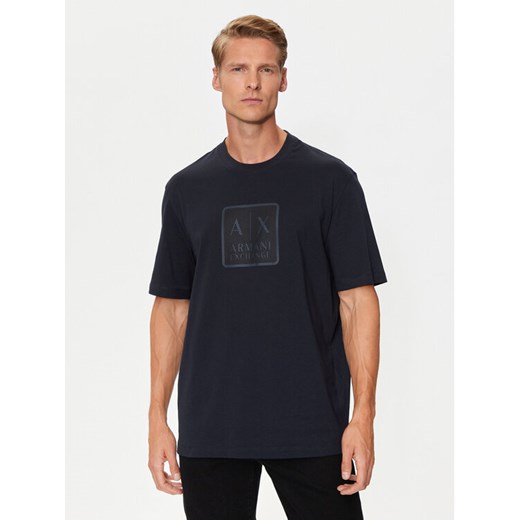 Armani Exchange T-Shirt 6DZTHB ZJ9JZ 1510 Granatowy Regular Fit ze sklepu MODIVO w kategorii T-shirty męskie - zdjęcie 182642591