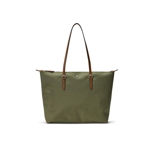 LAUREN RALPH LAUREN Torebka 431916737034 Zielony ze sklepu MODIVO w kategorii Torby Shopper bag - zdjęcie 182642664