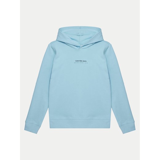 Calvin Klein Jeans Bluza IB0IB02383 Błękitny Regular Fit ze sklepu MODIVO w kategorii Bluzy dziewczęce - zdjęcie 182642670