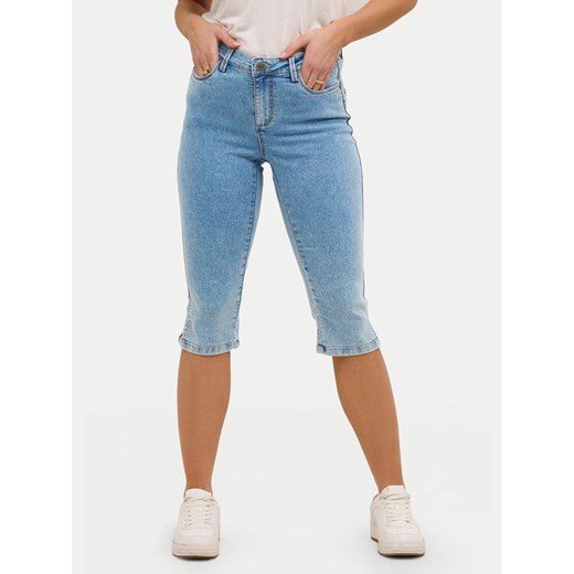 Kaffe Spodnie capri Vicky 10505521 Niebieski Slim Fit ze sklepu MODIVO w kategorii Szorty - zdjęcie 182642701