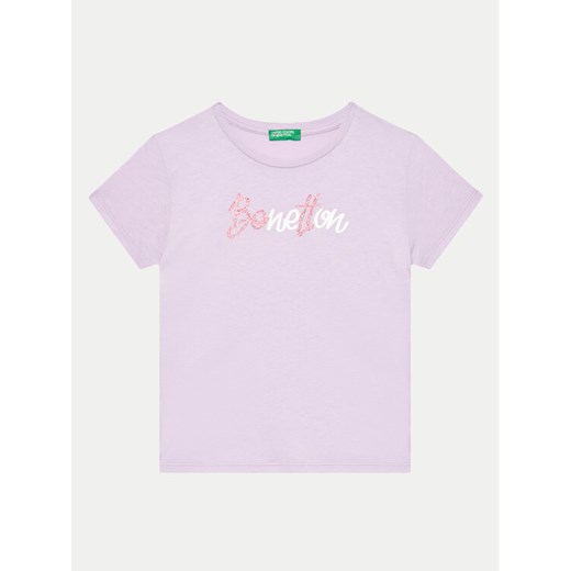 United Colors Of Benetton T-Shirt 3I1XC10JQ Fioletowy Regular Fit United Colors Of Benetton 168 MODIVO