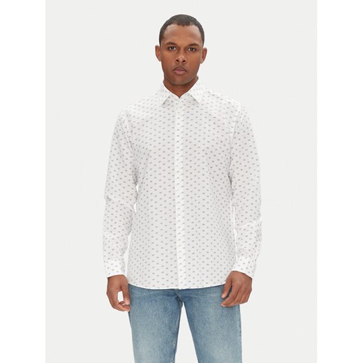 HUGO Koszula Valerio 50539802 Biały Modern Fit ze sklepu MODIVO w kategorii Koszule męskie - zdjęcie 182642792