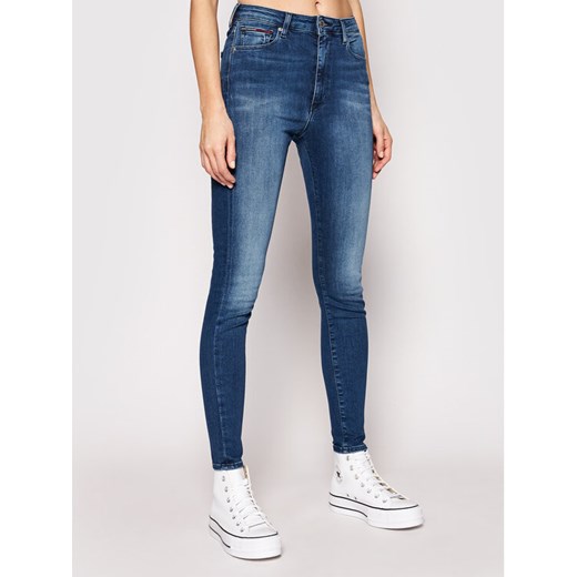 Tommy Jeans Jeansy Sylvia DW0DW09215 Niebieski Super Skinny Fit ze sklepu MODIVO w kategorii Jeansy damskie - zdjęcie 182642794