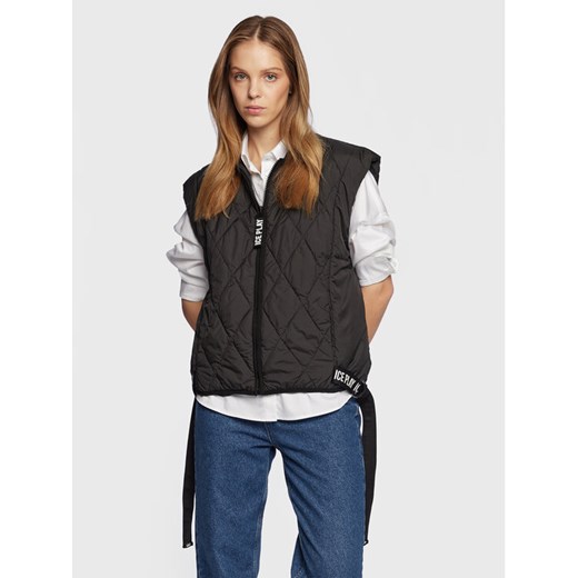 Ice Play Bezrękawnik 23E U2M0 J031 6408 9000 Czarny Relaxed Fit ze sklepu MODIVO w kategorii Kamizelki damskie - zdjęcie 182642812