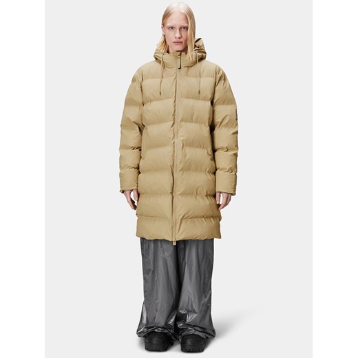 Rains Kurtka zimowa 15130 Beżowy Regular Fit ze sklepu MODIVO w kategorii Kurtki damskie - zdjęcie 182642844